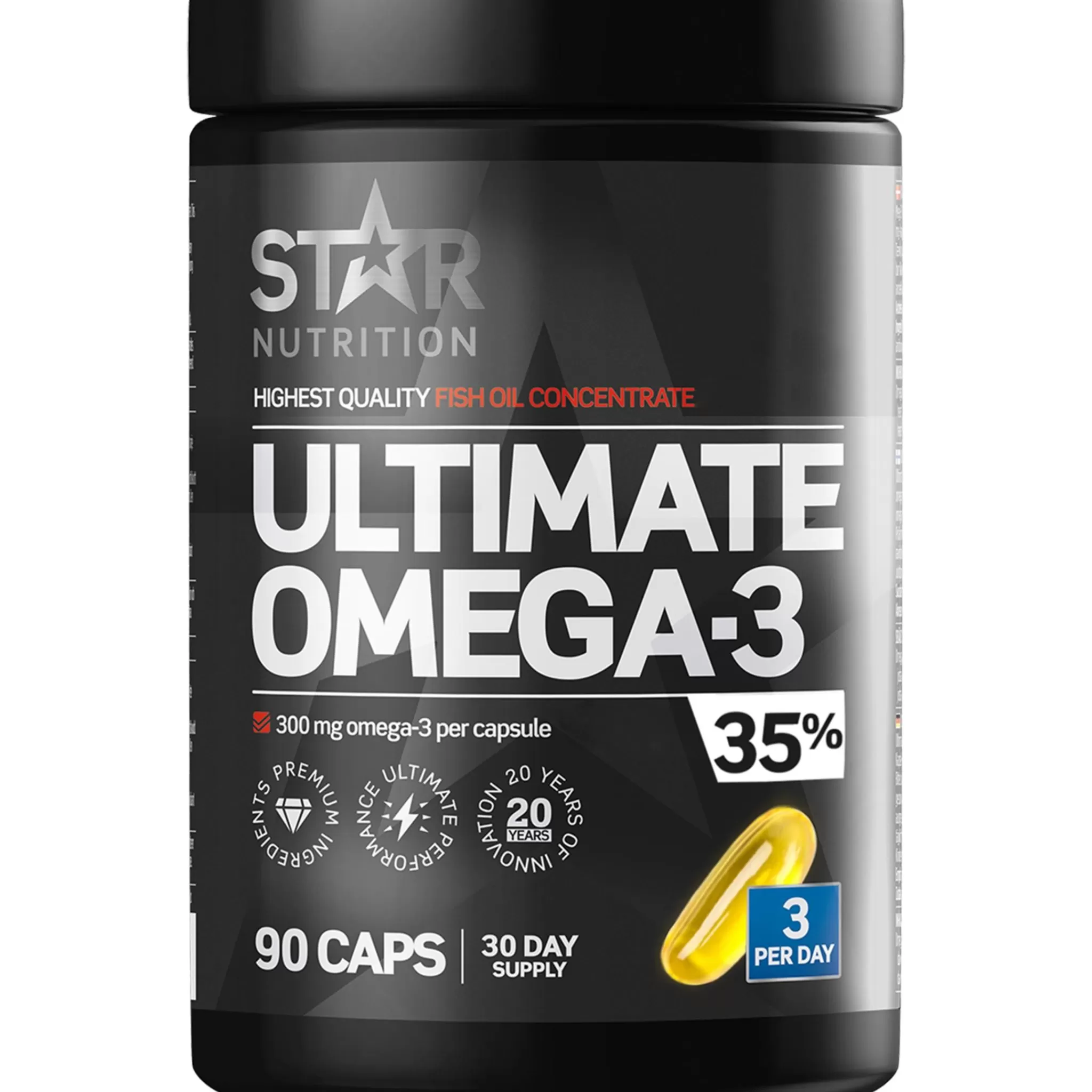 Star Nutrition - Ultimate Omega-3, 90 Caps, 35% 1000Mg, Omega 3