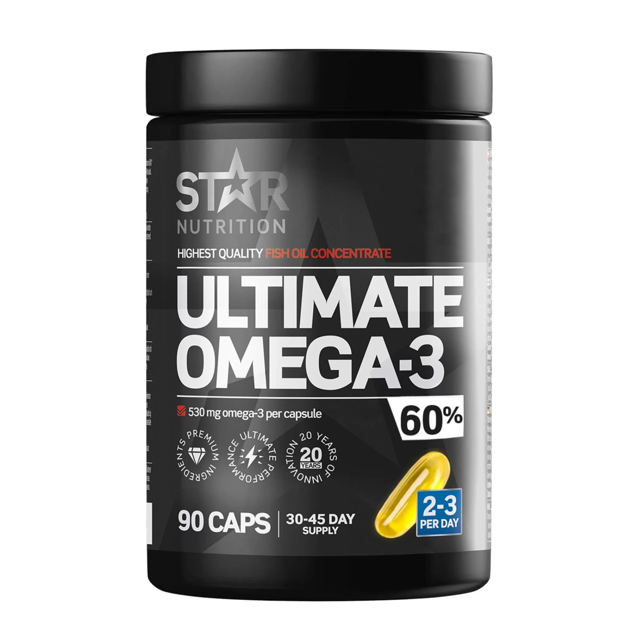 Star Nutrition - Ultimate Omega-3, 90 Caps, 35% 1000Mg, Omega 3